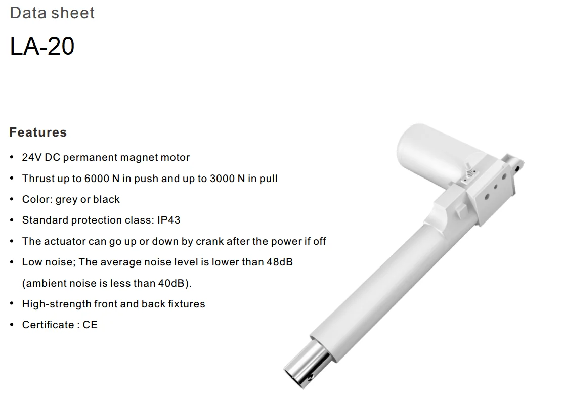 linear actuator datasheet