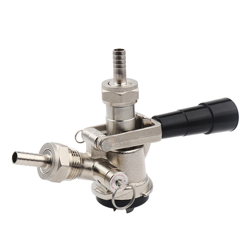 Stainless Steel D Type Keg Coupler With Pressure Relief Valve Draft