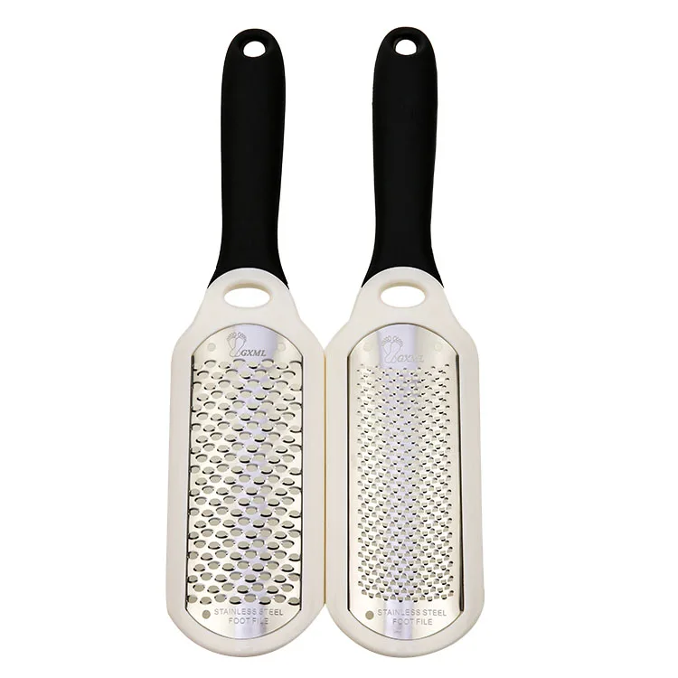 Fashion Professional Stainless Steel Coarse Callus Remover With Long Handle Pedicure Foot File