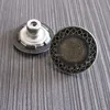 High Tech holes Fashion Metal Jeans Button