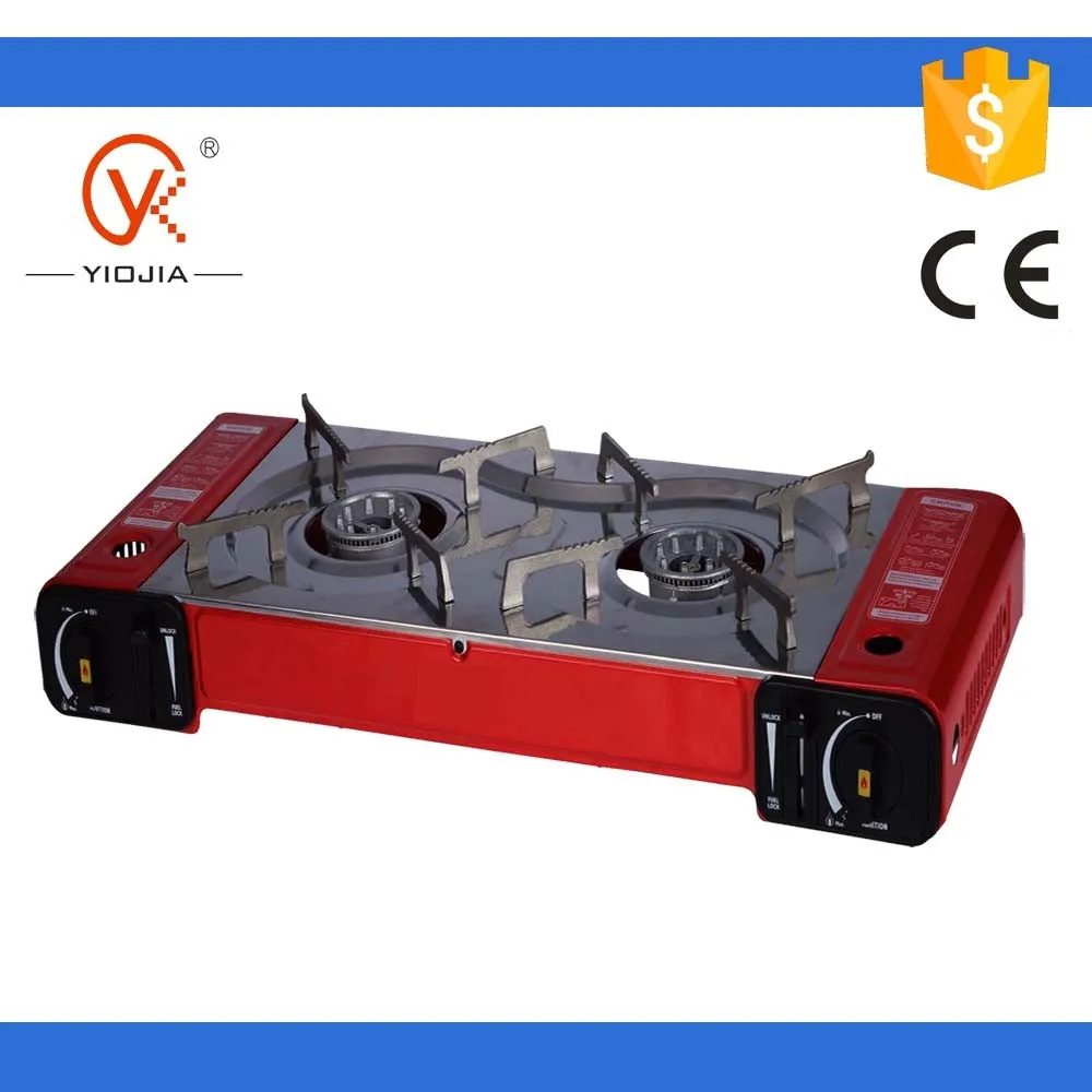 Double Burner Portable Gas Stove,Cassette Gas Cooker,Portable Gas