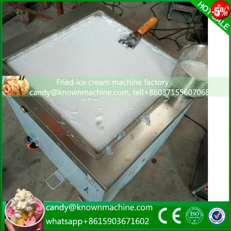 110/220vthailand Double Round Pan Fried Ice Cream Roll Machine For Sale