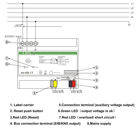 Knx/eib Power Supply 640ma (knx/eib Intelligent Home And  