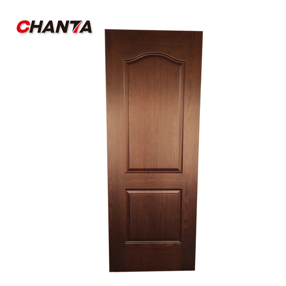 Chapa de madera puerta de la piel precio, exterior moldeado puerta piel
