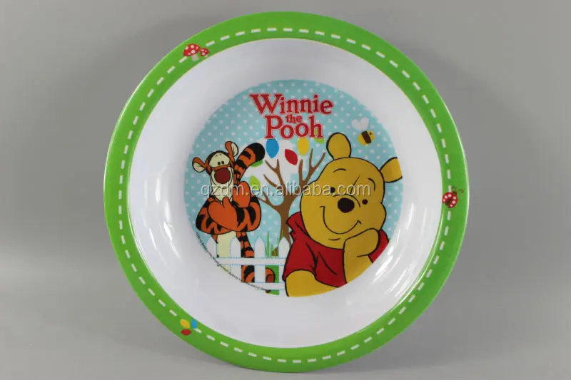 100% melamine soup dinner plate for child