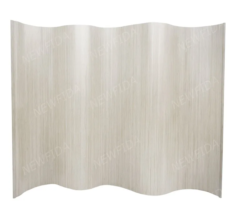 Movable Unique 6 X 8 Ft Chocolate Bamboo Room Divider Curtain Panel