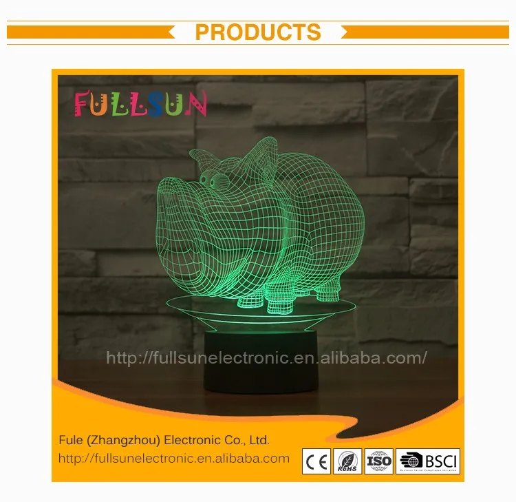 3d 3d Lampe Buy Chevet Led 2866 Veilleuse veilleuse Illusion Enfant Product lumière On Enfants Sanglier D'illusion Fs Fl1JKcT