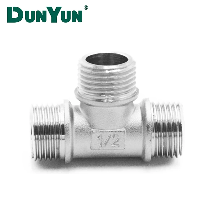 Male And Female Brass Fitting Plumbing Tee Fittings With Bsp Thread