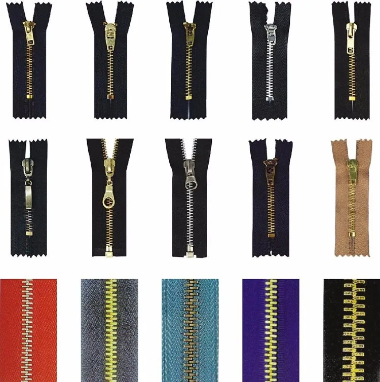 Paint Metal Coil Zipper Satin Tape Zipper for Garment Accessories