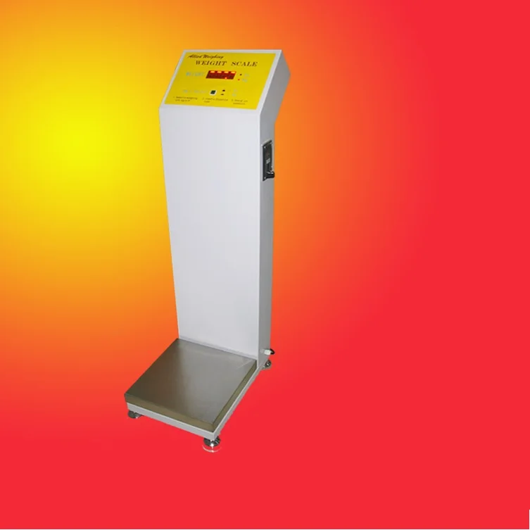 Hospital Weighting Scales Coin Operated Weight And Height Weighing Machines With Bmi Vending