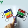 Cheap Promotion Led Flashing Keychain, Led Keyring, Glowing Key Chain With Custom Logo