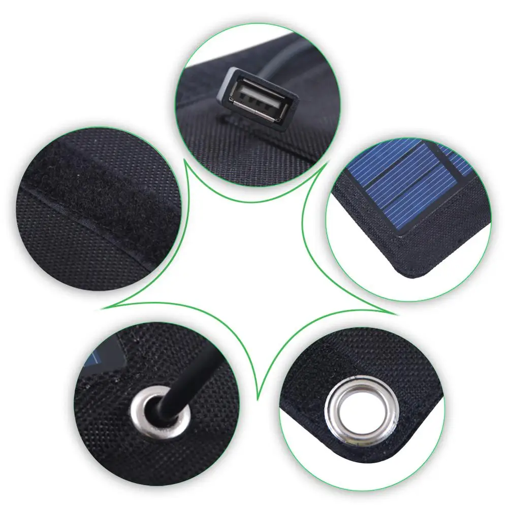 Home and Travel Goods Solar Panel Charger Can be hanged on backpack