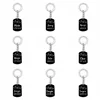 Kpop stray kids Stainless steel military brand keychain keyring Kpop Member name birthday titanium steel keyring
