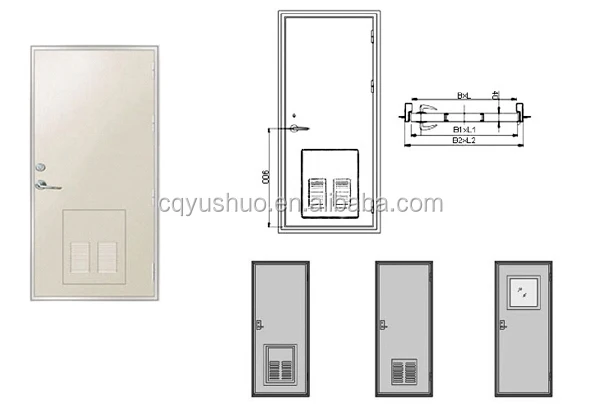 Aluminum Hollow Cabin Door with Kick-out Panel.jpg