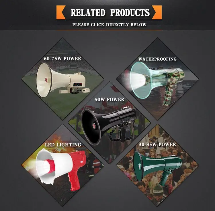 CR 83 ChinaRay wireless High power USB multifunction hand-held outdoors megaphone - ANKUX.COM