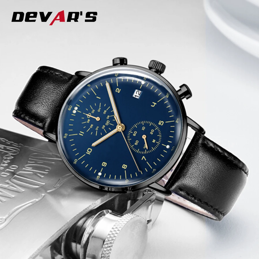 Private Label Watch Manufacturers Custom Watch Mens Leather Watch With