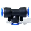 Tee union connect fitting quick fitting connector