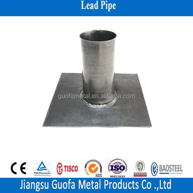 
6mm 7mm 8mm 9mm 99.994% Pure Water Proof Lead Roof Flashing Pipe 