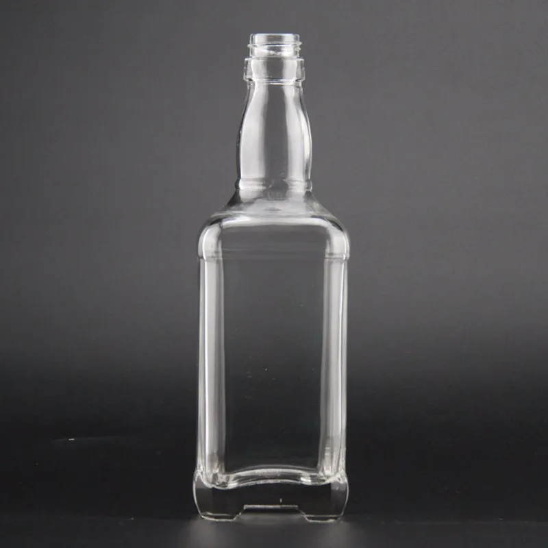 Download 750ml Square Clear Glass Vodka Liquor Bottles With Screw Cap - Buy 750ml Square Glass Whisky Gin ...