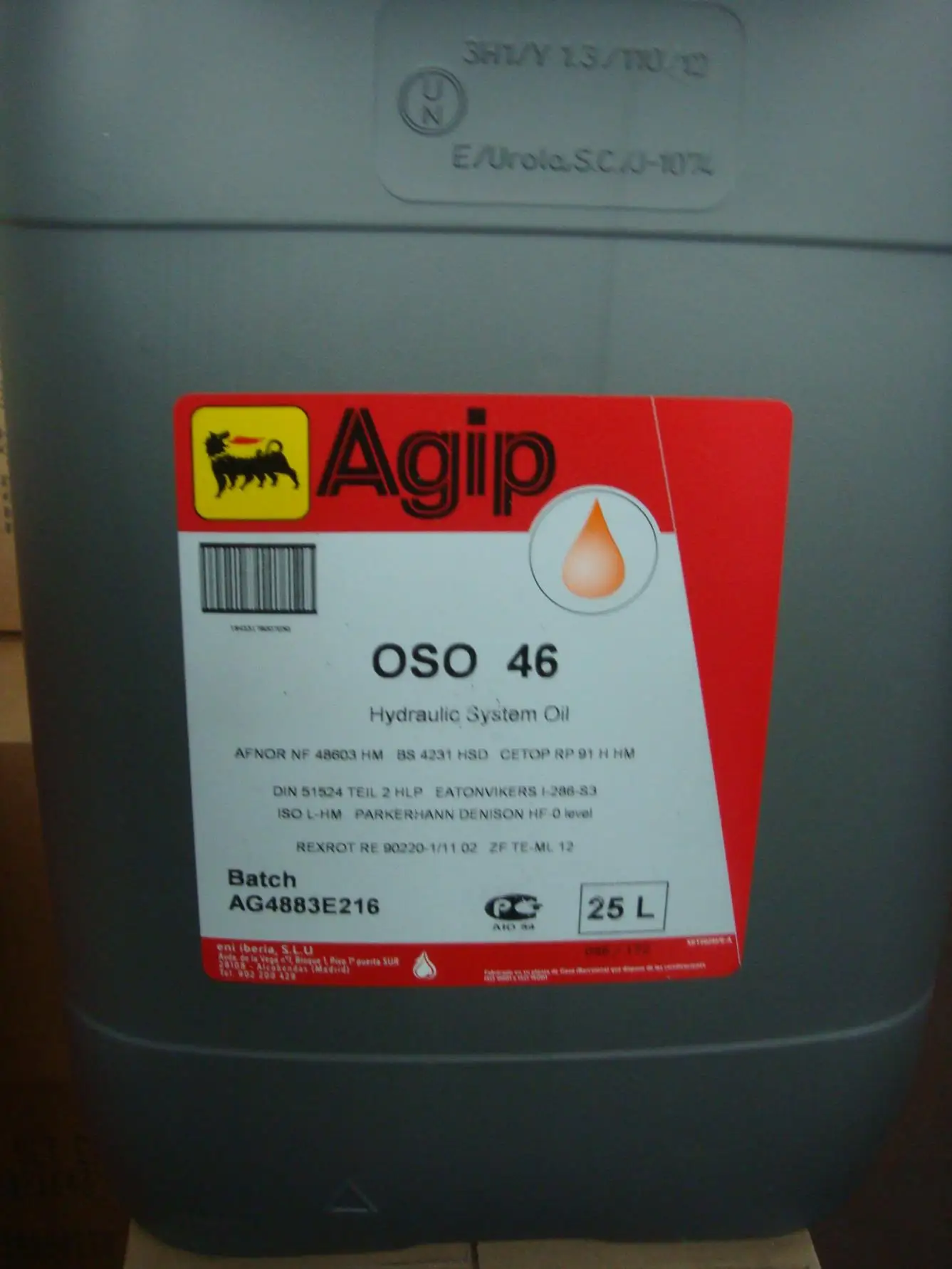 Huile ffa1grade 46 Agip-Oso-46-Lubricant