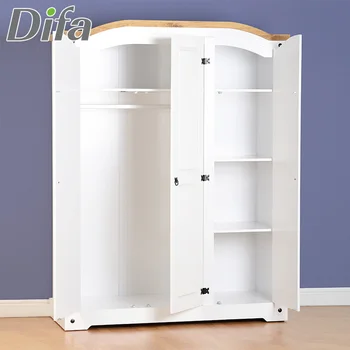 Custom Factory Supply Bedroom Wooden Wardrobe Designs 2 Door 3