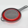 Good Quality Foldable Kitchen Silicone Strainer / Collapsible Silicone Colander
