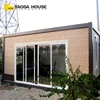 Prefab flat pack 20ft container office modern design 20' container house tiny single bedroom prefab container house