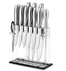 2019 China manufacturer custom acrylic magnetic kitchen knife storage strip display stand pocket holder wholesale