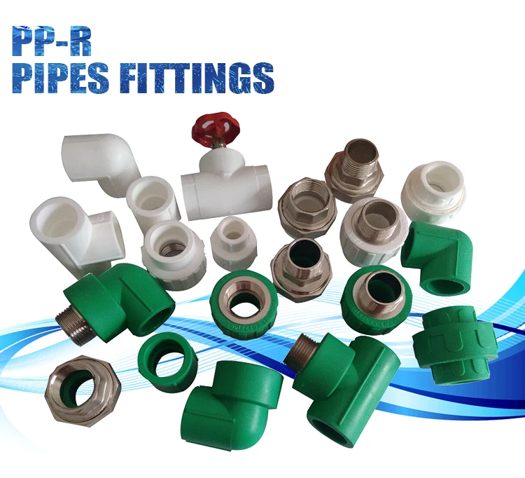 Green White Color Ppr Pipe Fittings Elbow Coupling Tee All Types Of Ppr