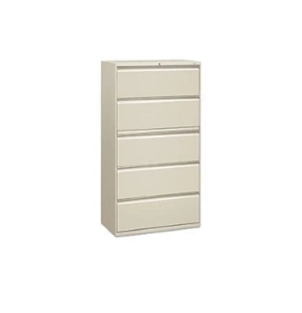 MyEasyShopping Five-Drawer Lateral File, Roll-Out/Posting Shelves, 36 X 67