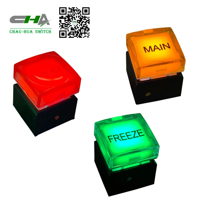 250 VAX MAX Volt Red color, momentary LED push button switch, SPDT & DPST PCB type switch