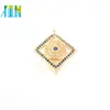 XULIN 4 Color Evil Eye Fashion Rectangle Shaped Gold Necklace Turkish Jewelry Wholesale Gold Filled Jewelry