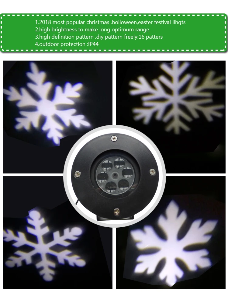 Snowflake/star  Projection  led outdoor Xmas light projector,CE/ROHS lamp  rotating single pattern