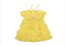 Hot Sale New Summer Baby Girls Dress Striped Bow Cotton Casual Kids Cake Dress Cute Infant Princess Girl Casual Dress
