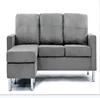 Indian tufty time new model corner three-seater grey velvet sofa designs 2015