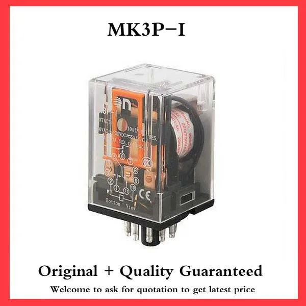 MK3P-I AC 220V Coil 11 Pins  Power Relay With PF113A Socket Base