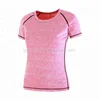 High Quality Dry Fit Fabric Jogging Training T-Shirt Print Custom Logo Fitness Yoga Tee Shirt For Woman Sportswear Made In China