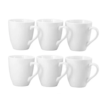 Wholesale White Ceramic Coffee /tea/cocoa Mugs Custom Logo Mugs - Buy ...