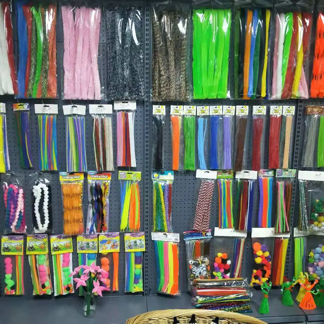 Jumbo Curly Pipe Cleaners Fuzzy Bumpy Chenille Stems For Creative