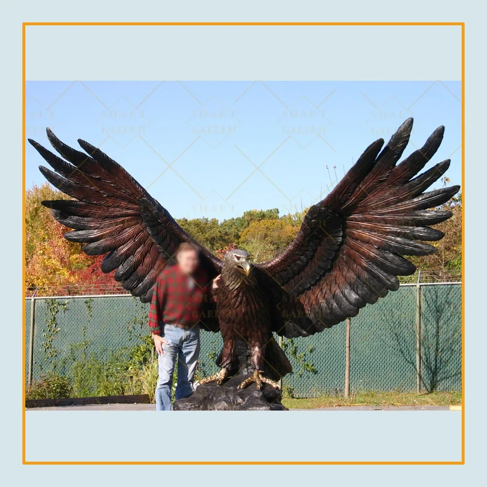 Large Outdoor Durable Artwork Casting Metal Sculpture Bronze Eagle ...