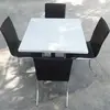 Easy clean square white table top /Stone round table top/ cafe tables and chairs