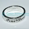fashion sterling silver name wording ring