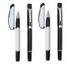 White & Black Color with Unique Cap Triangular Metal Pen, Ballpoint Pen
