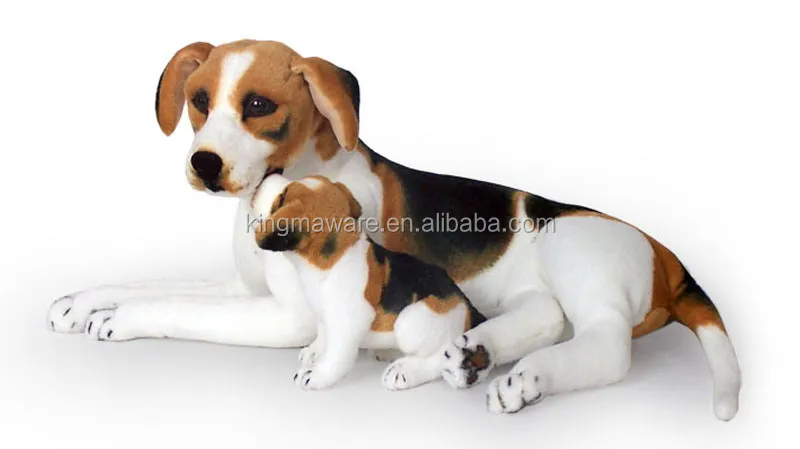 realistic stuffed beagle