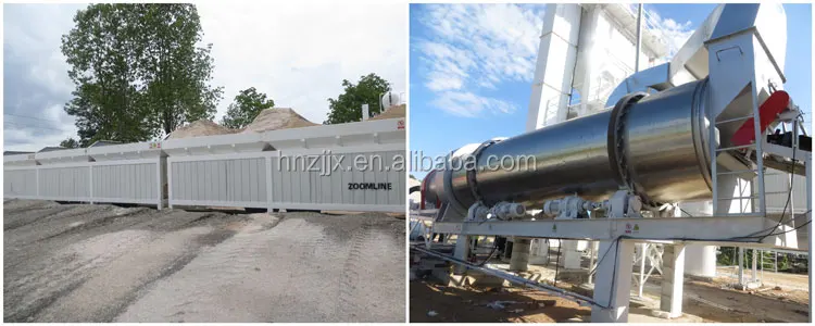 Batching plant 160t/h hot mix bitumen machine
