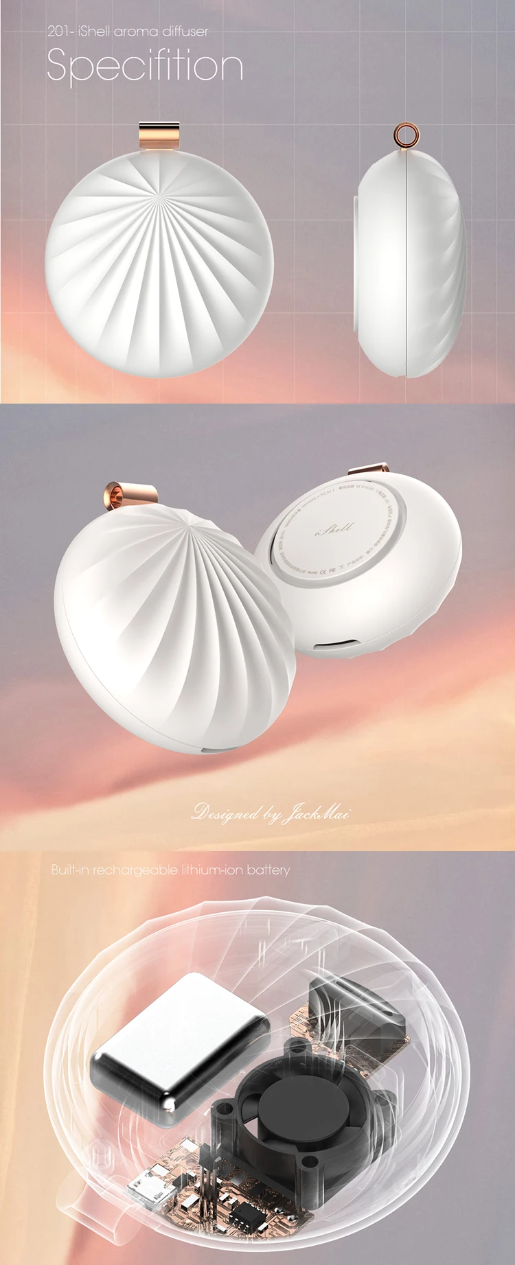 Support Various Devices Daily essential oil Moisturizing Portable Aromatherapy Diffuser