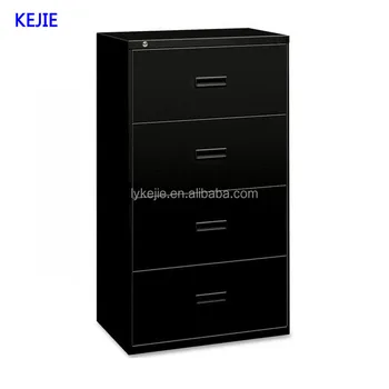 4 Drawer Knock Down Vertical Steel File Cabinet Lockable Metal