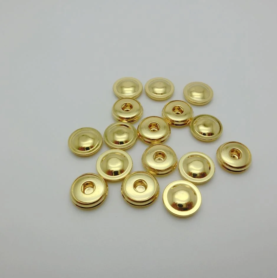 gold plated 24k female ecg electrode snap button 4.