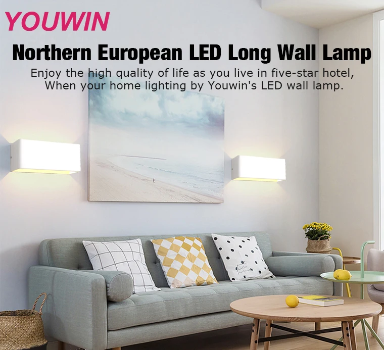 High bright IP65  Decorated Up and Down Modern 8W LED Wall Light