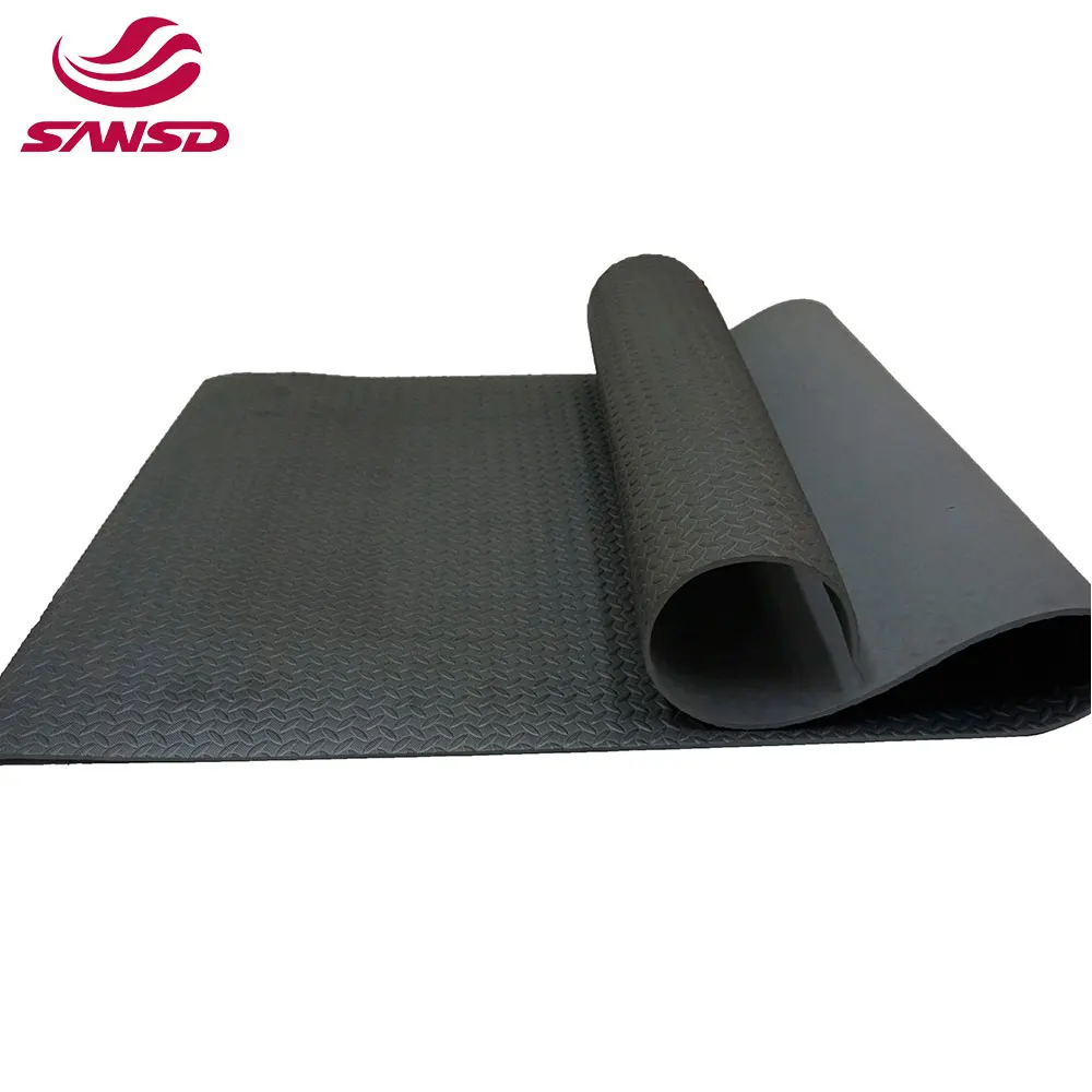 Wholesale Exercise Eco Non Slipc Foldable Travel Yoga Mat Printed Black Training Sport Foam Mat
